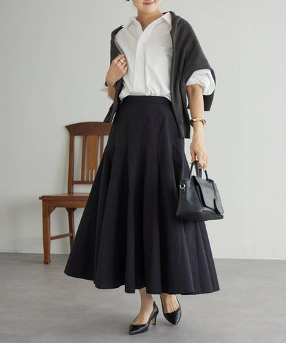 拼接蓬鬆半身裙