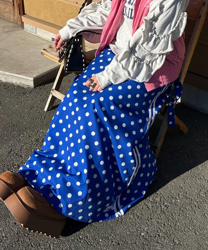 hima聯名 HELLO.SANFRANCISCO/ハローサンフランシスコ 波點側邊條紋 揹帶裙