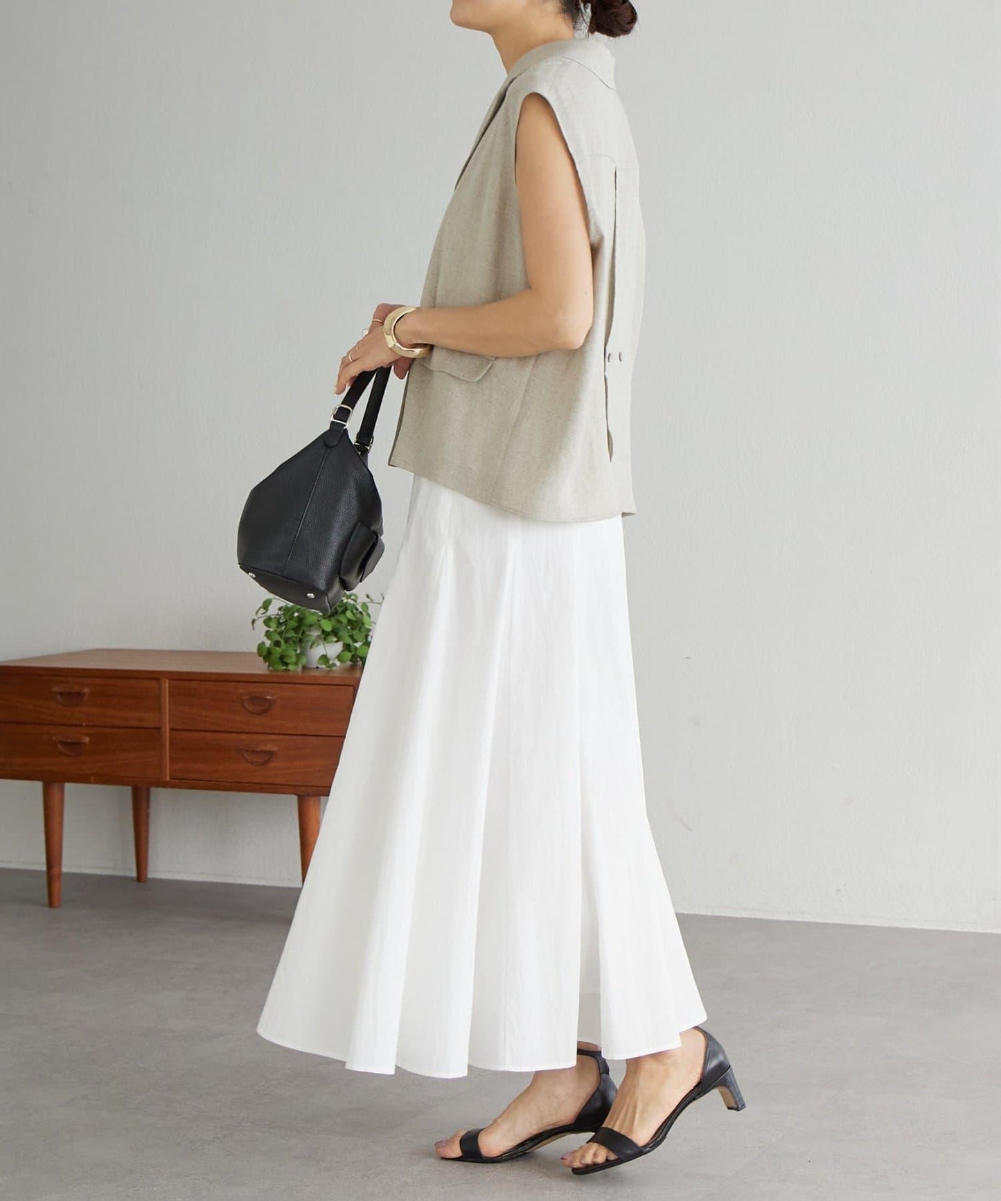 拼接蓬鬆半身裙