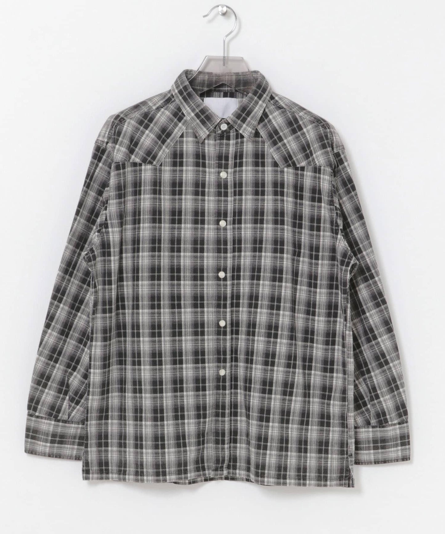 URBAN RESEARCH iD FADE CHECK WESTERN SHIRTS 做舊格紋西部風襯衫