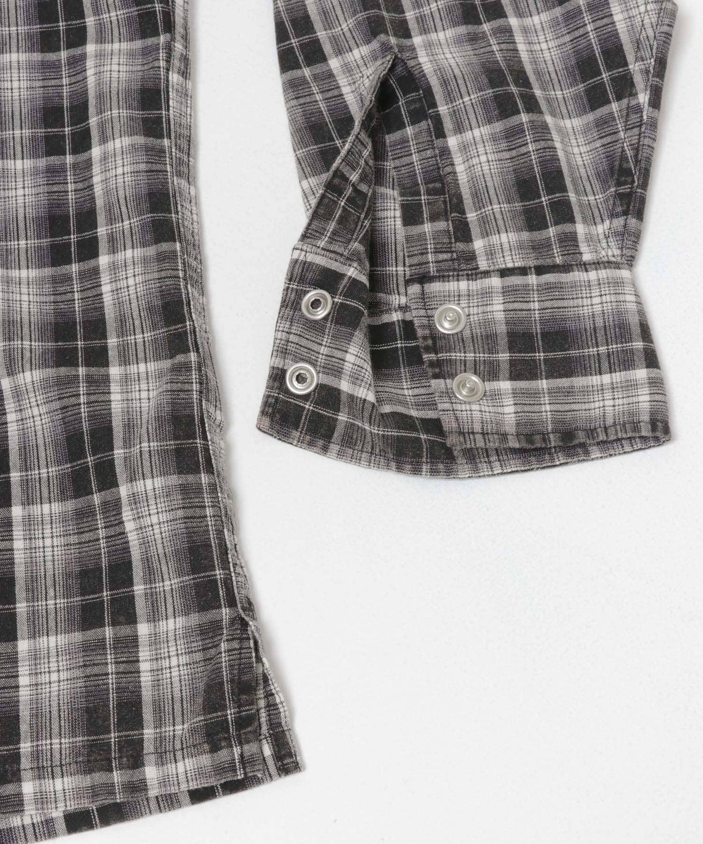 URBAN RESEARCH iD FADE CHECK WESTERN SHIRTS 做舊格紋西部風襯衫