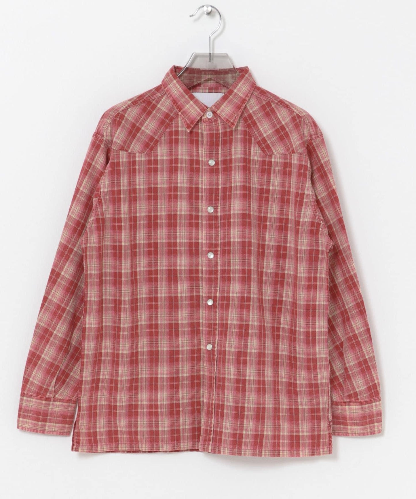 URBAN RESEARCH iD FADE CHECK WESTERN SHIRTS 做舊格紋西部風襯衫