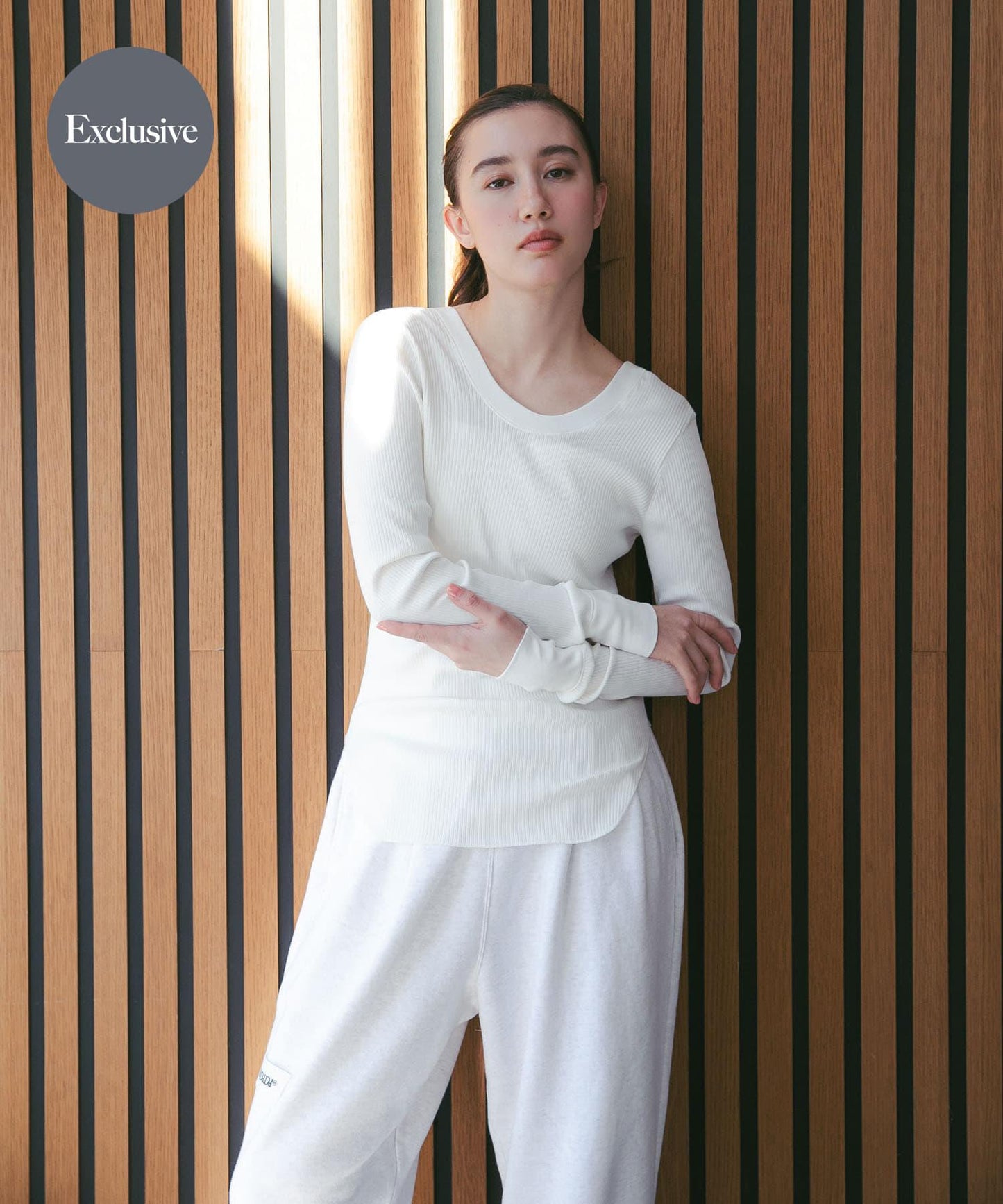 聯名 HAKUJI×URBAN RESEARCH ORGANIC COTTON LONG-SLEEVE PULLOVER 套頭上衣