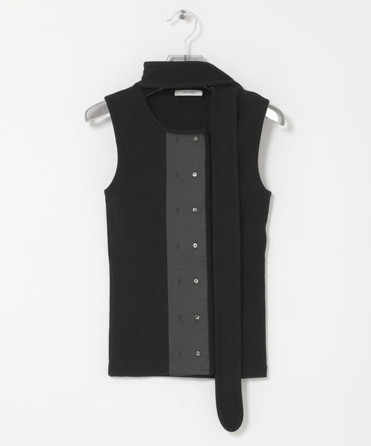 LEM《AIR》E ASYMMETRICAL FITTED TOP 不對稱修身上衣