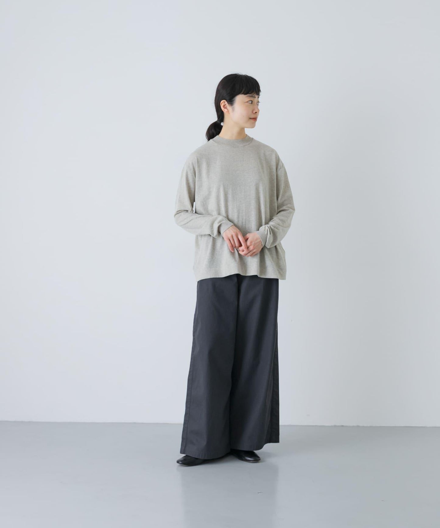 MEYAME SIDE LINE 側邊條紋 闊腿 褲子