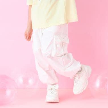 蝴蝶結設計工裝褲