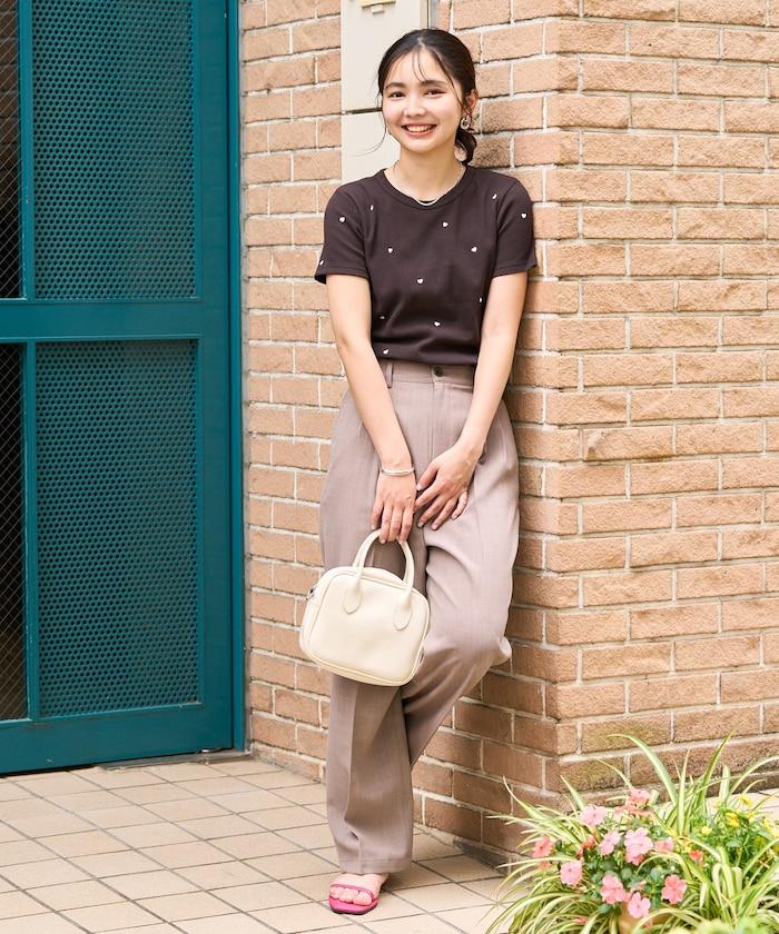 小心心刺繡 羅紋 T恤