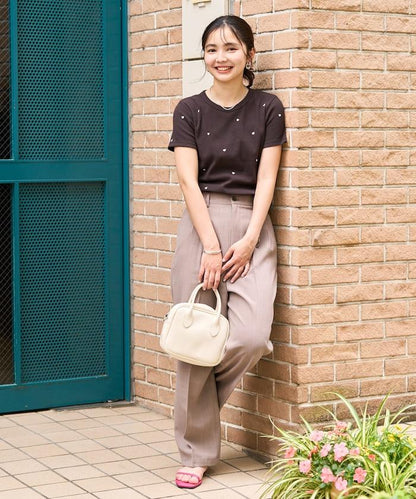 小心心刺繡 羅紋 T恤