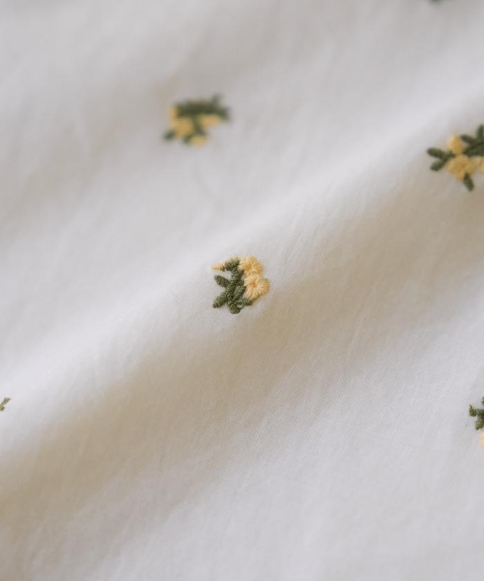 印度小花刺繡鬆緊休閒褲（可成套搭配）