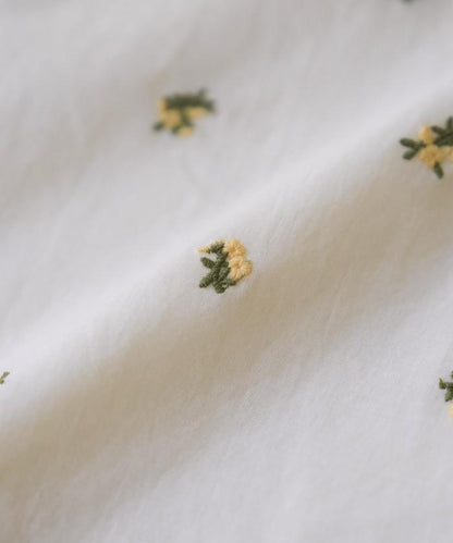 印度小花刺繡鬆緊休閒褲（可成套搭配）