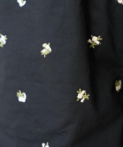 印度小花刺繡鬆緊休閒褲（可成套搭配）