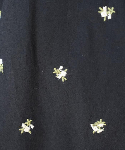 印度小花刺繡吊帶連衣裙