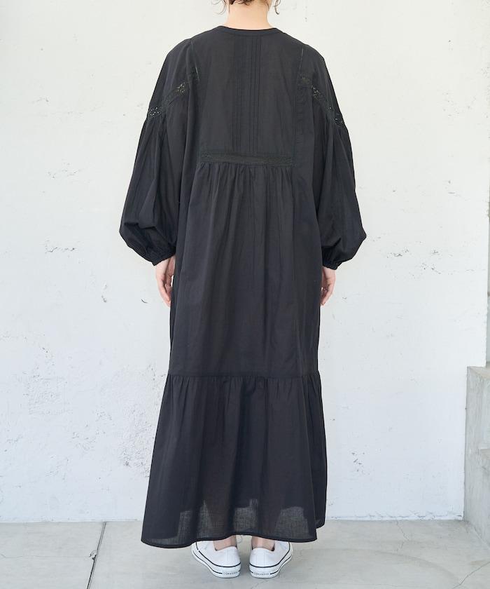 印度蕾絲拼接開領連衣裙（限定展開）