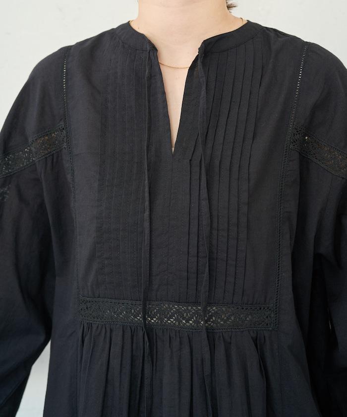 印度蕾絲拼接開領連衣裙（限定展開）