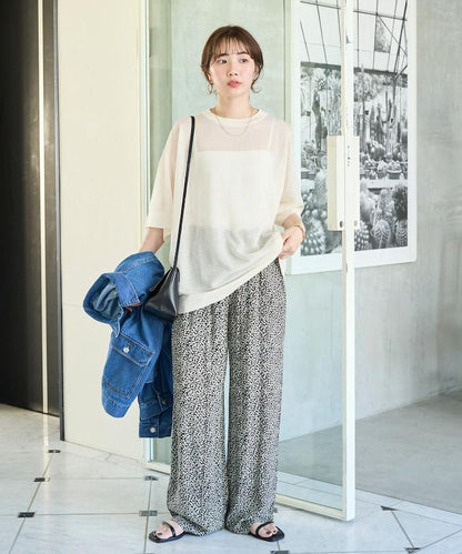 印度小花印花 休閒褲