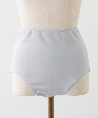 抽褶一字肩泡泡迷你裙 swimwear 三件套泳裝