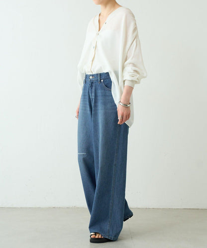 棉麻牛仔褲