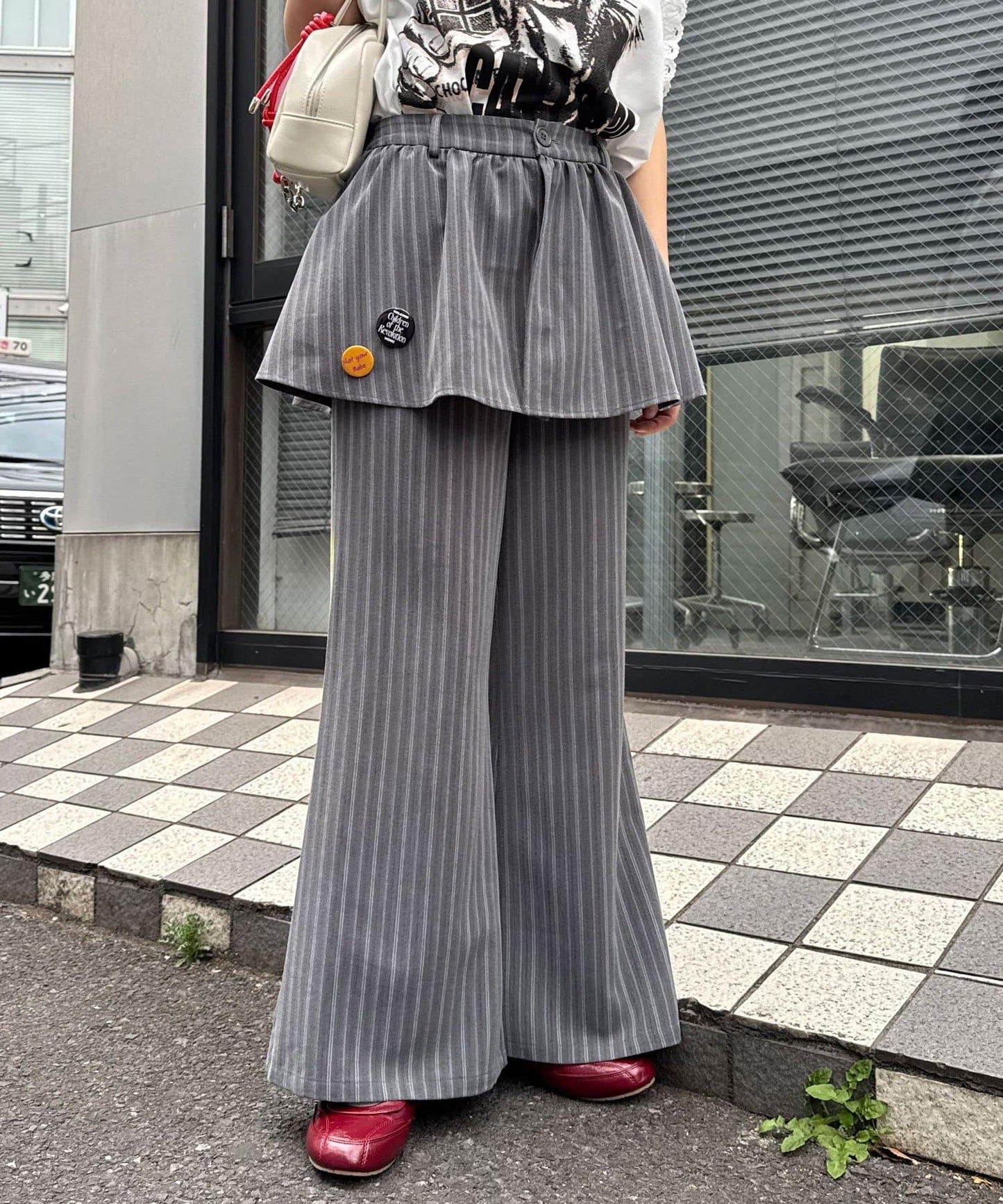 缶バッジSET 疊穿感西裝褲