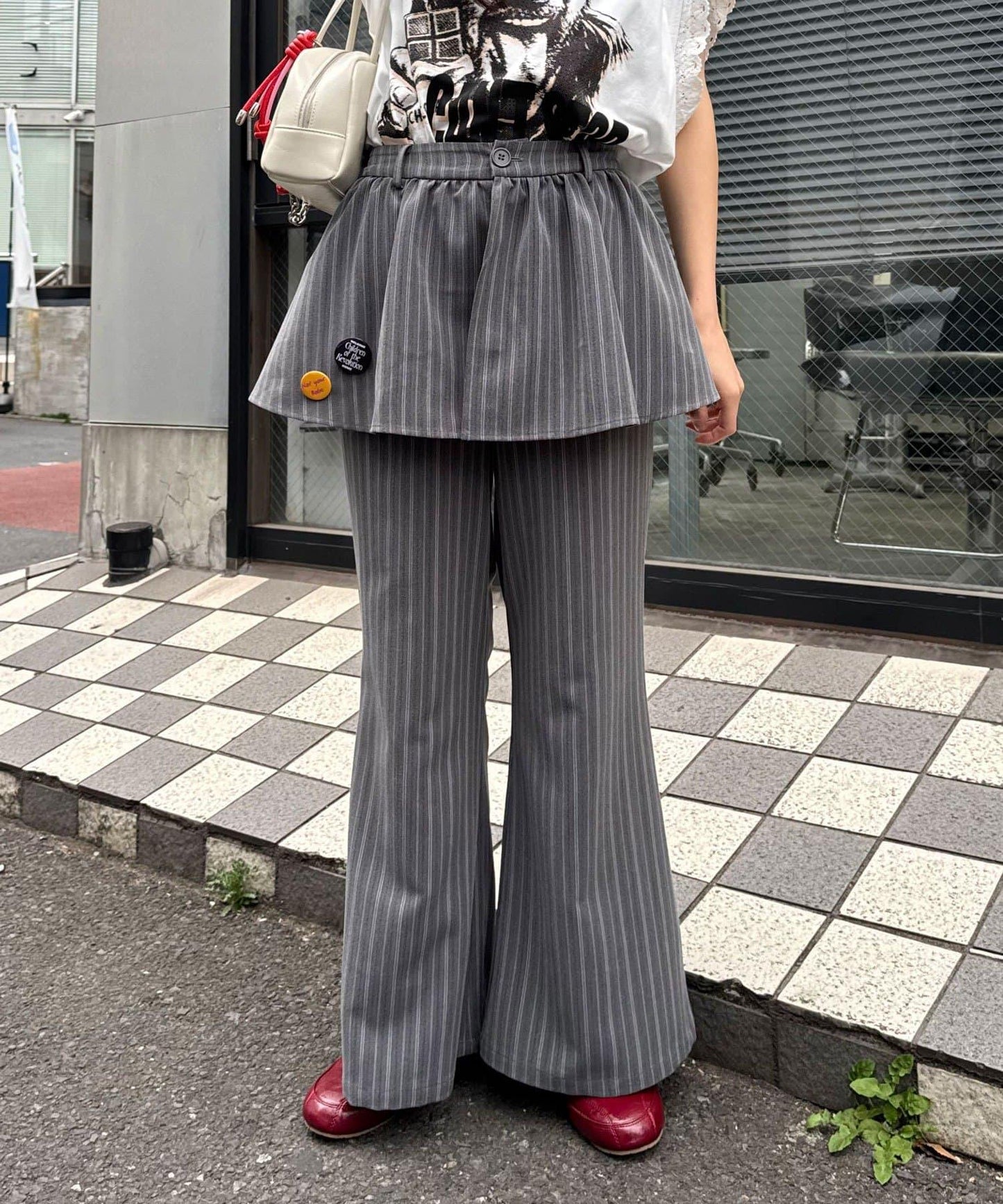缶バッジSET 疊穿感西裝褲