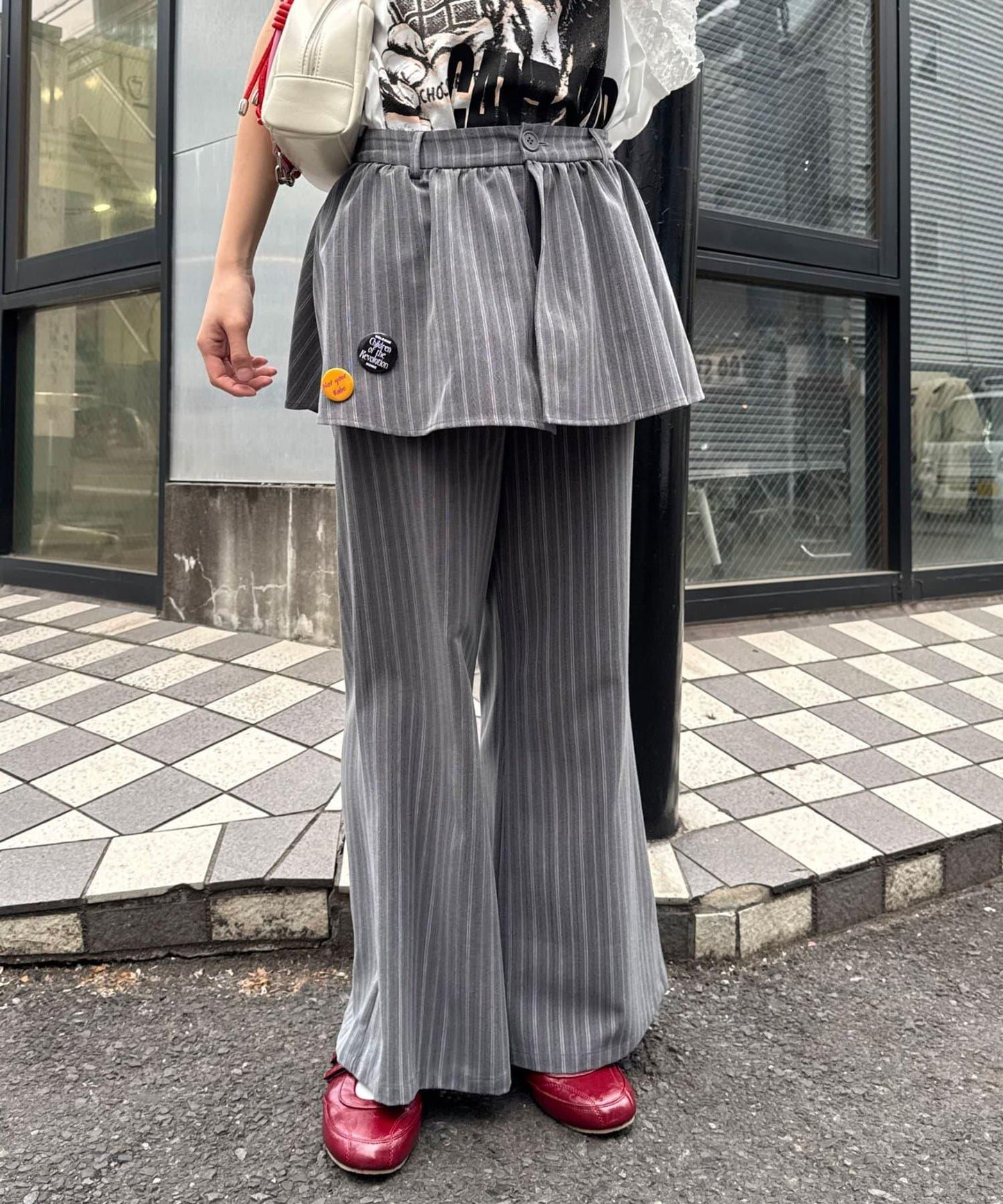 缶バッジSET 疊穿感西裝褲