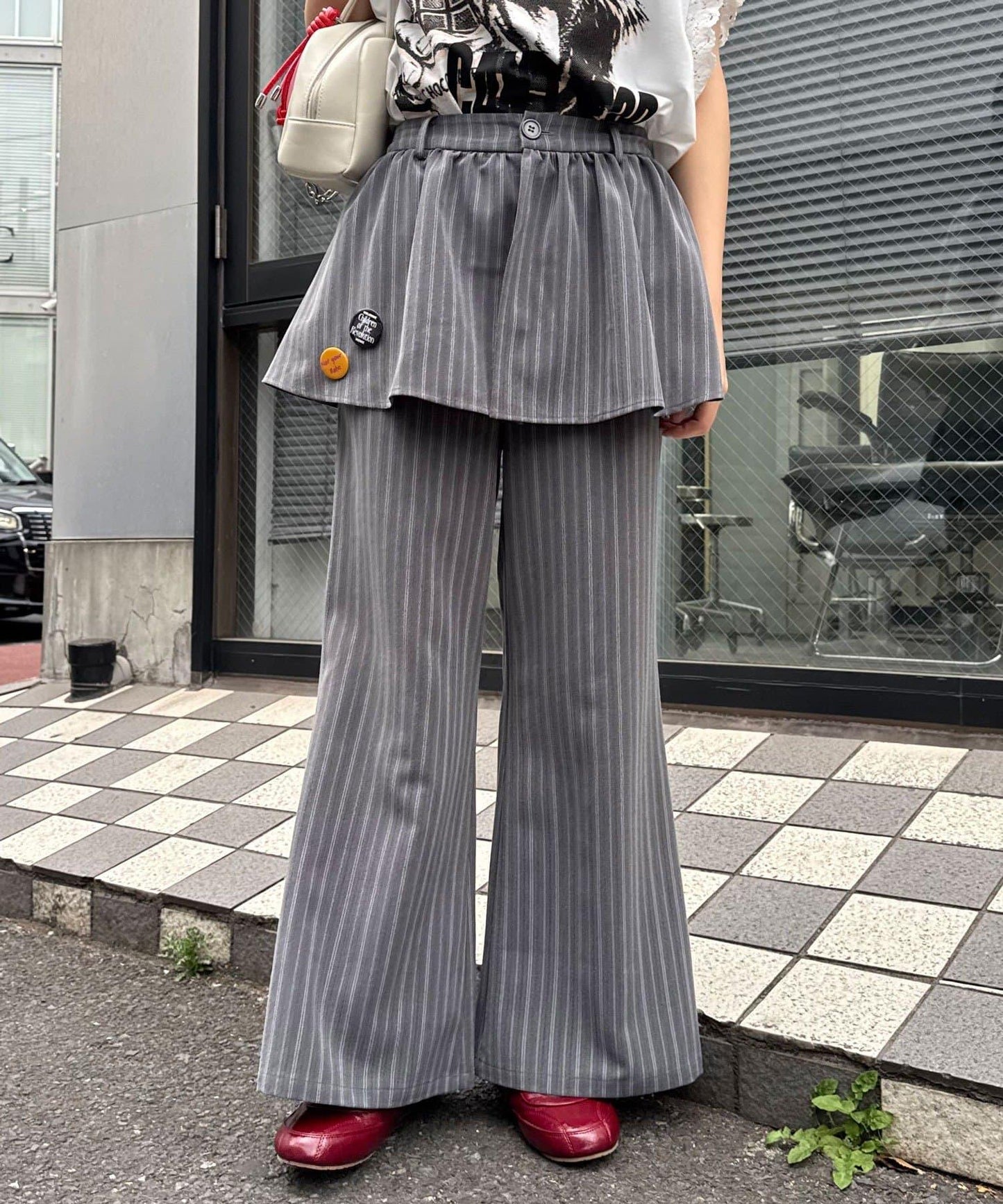 缶バッジSET 疊穿感西裝褲