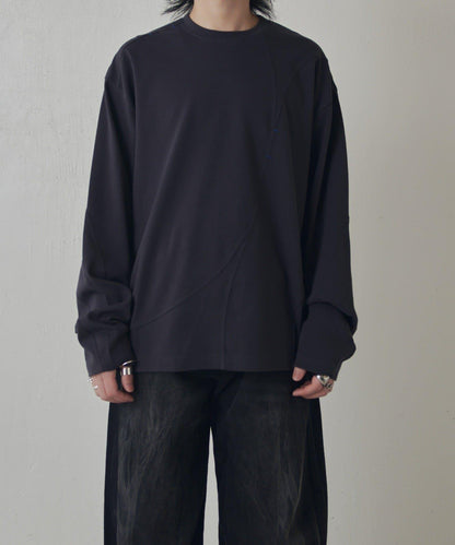 隨機拼接設計 長袖T恤