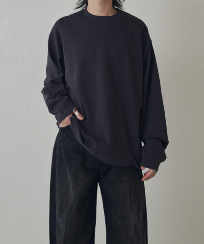 隨機拼接設計 長袖T恤