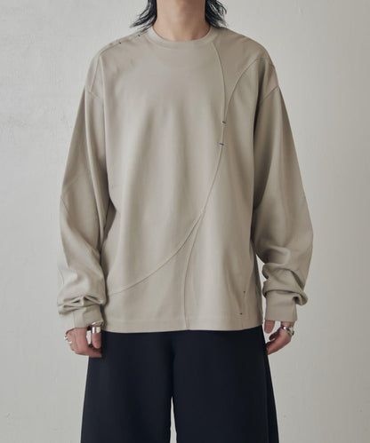 隨機拼接設計 長袖T恤