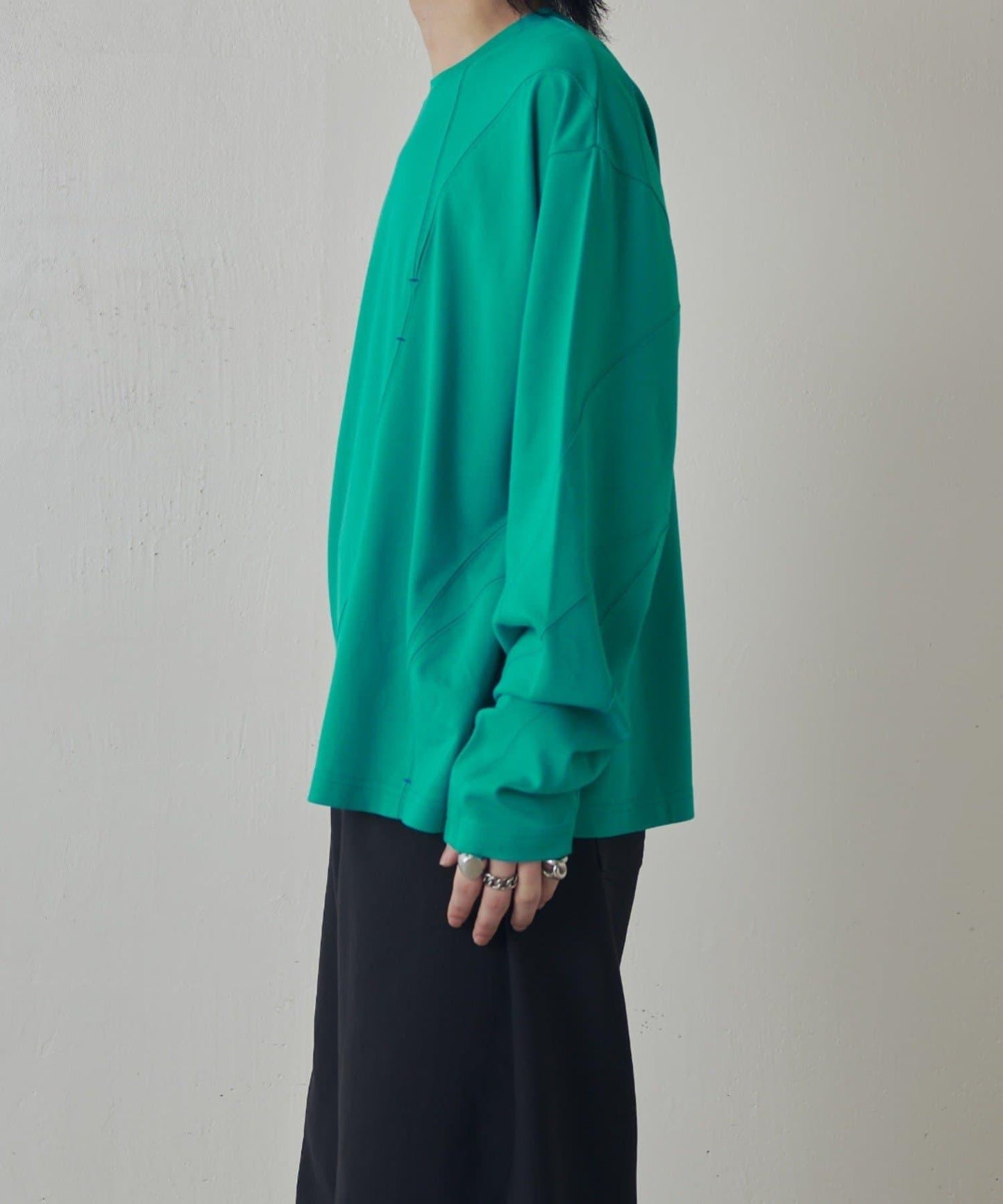 隨機拼接設計 長袖T恤