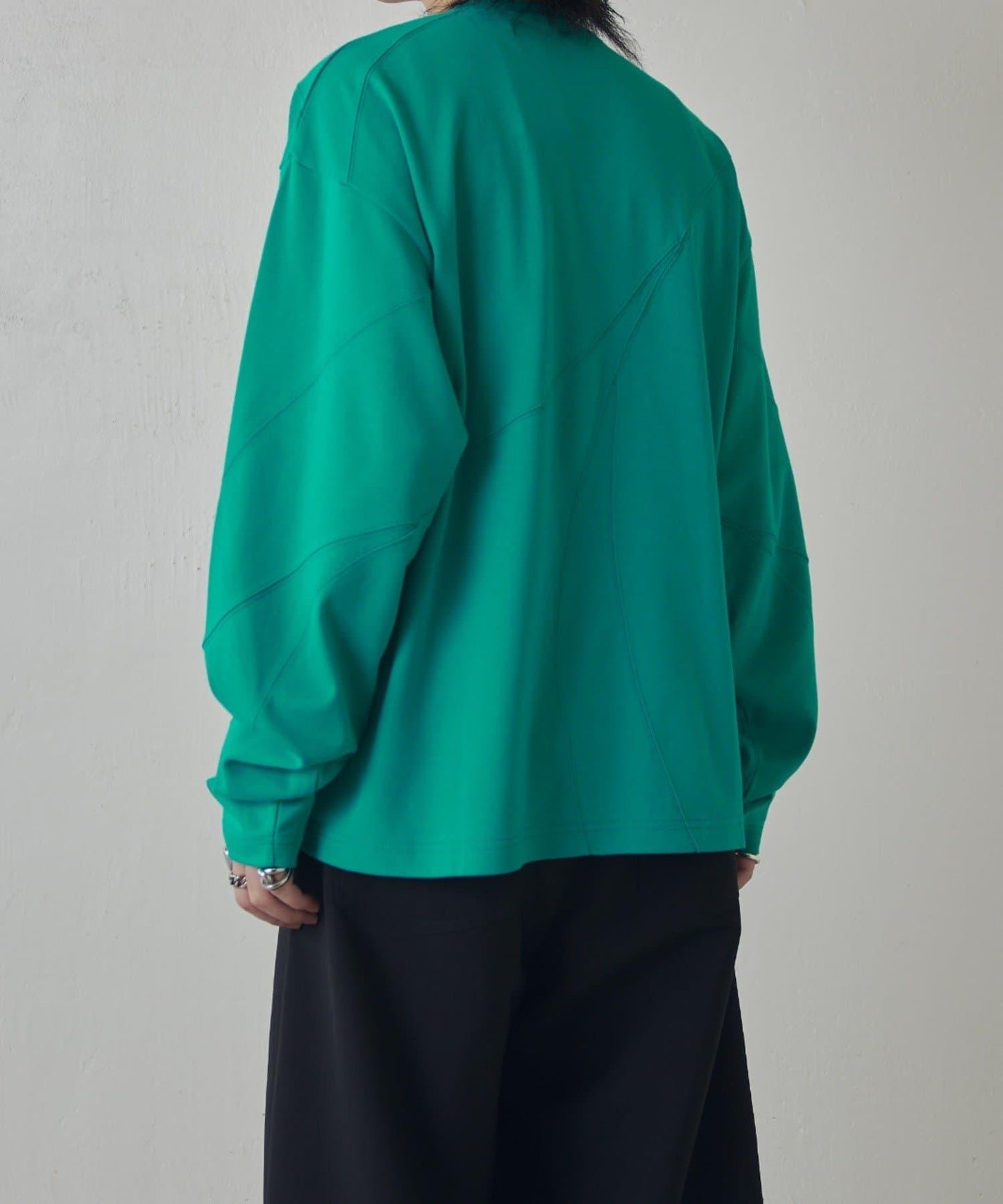 隨機拼接設計 長袖T恤