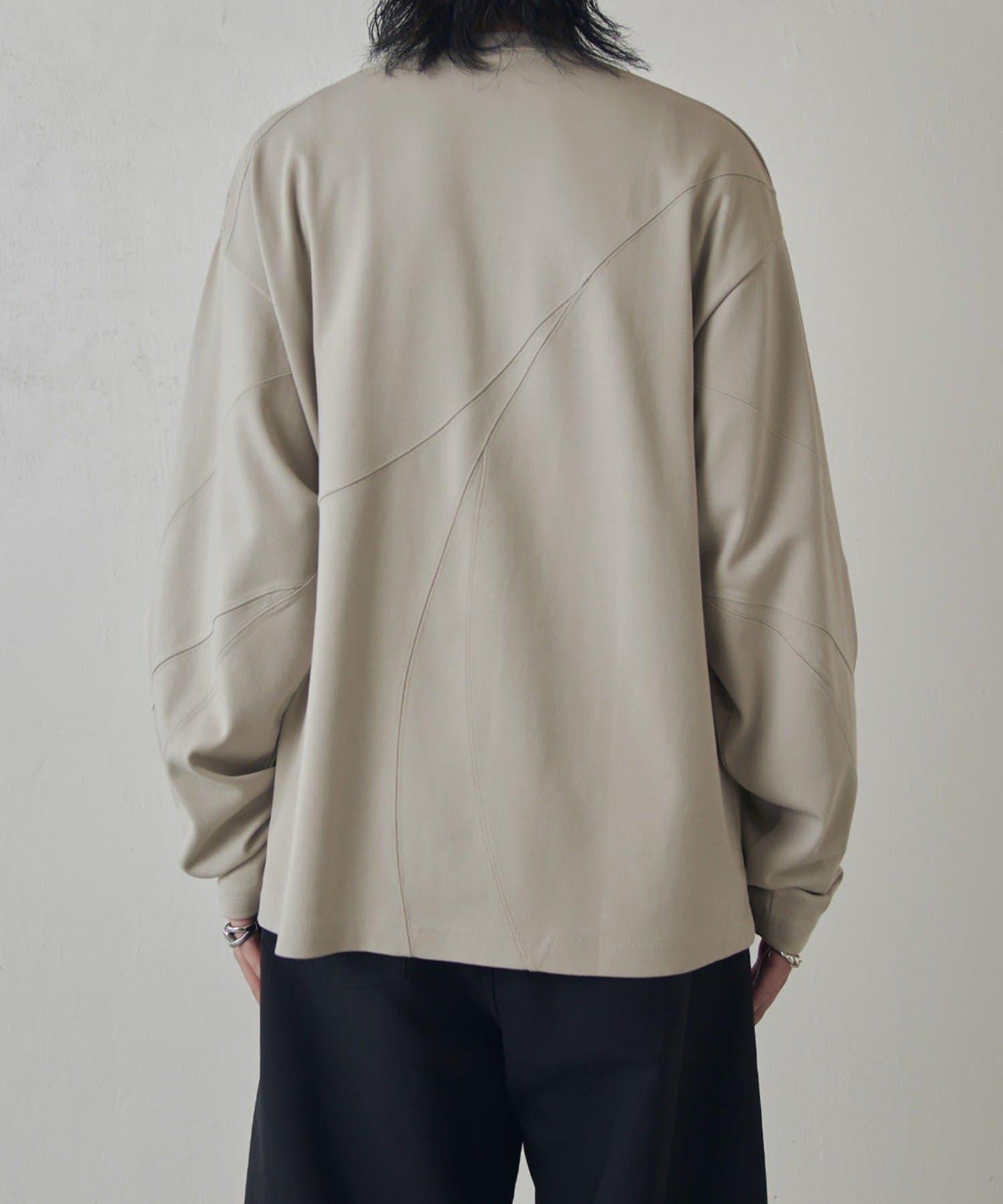 隨機拼接設計 長袖T恤