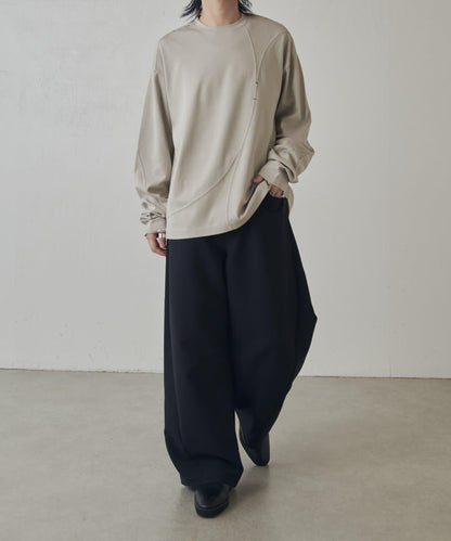 隨機拼接設計 長袖T恤