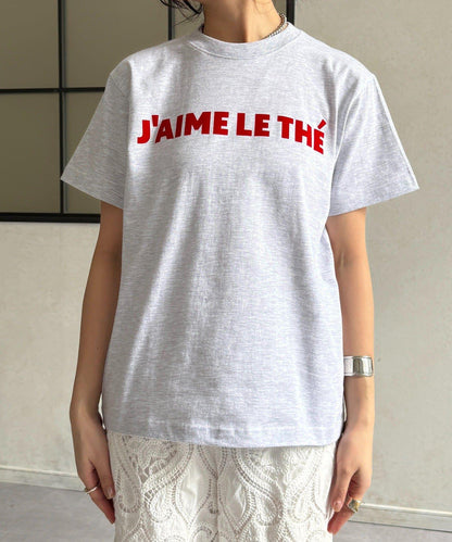 JAIMELETHE 植絨logo字母設計 T恤