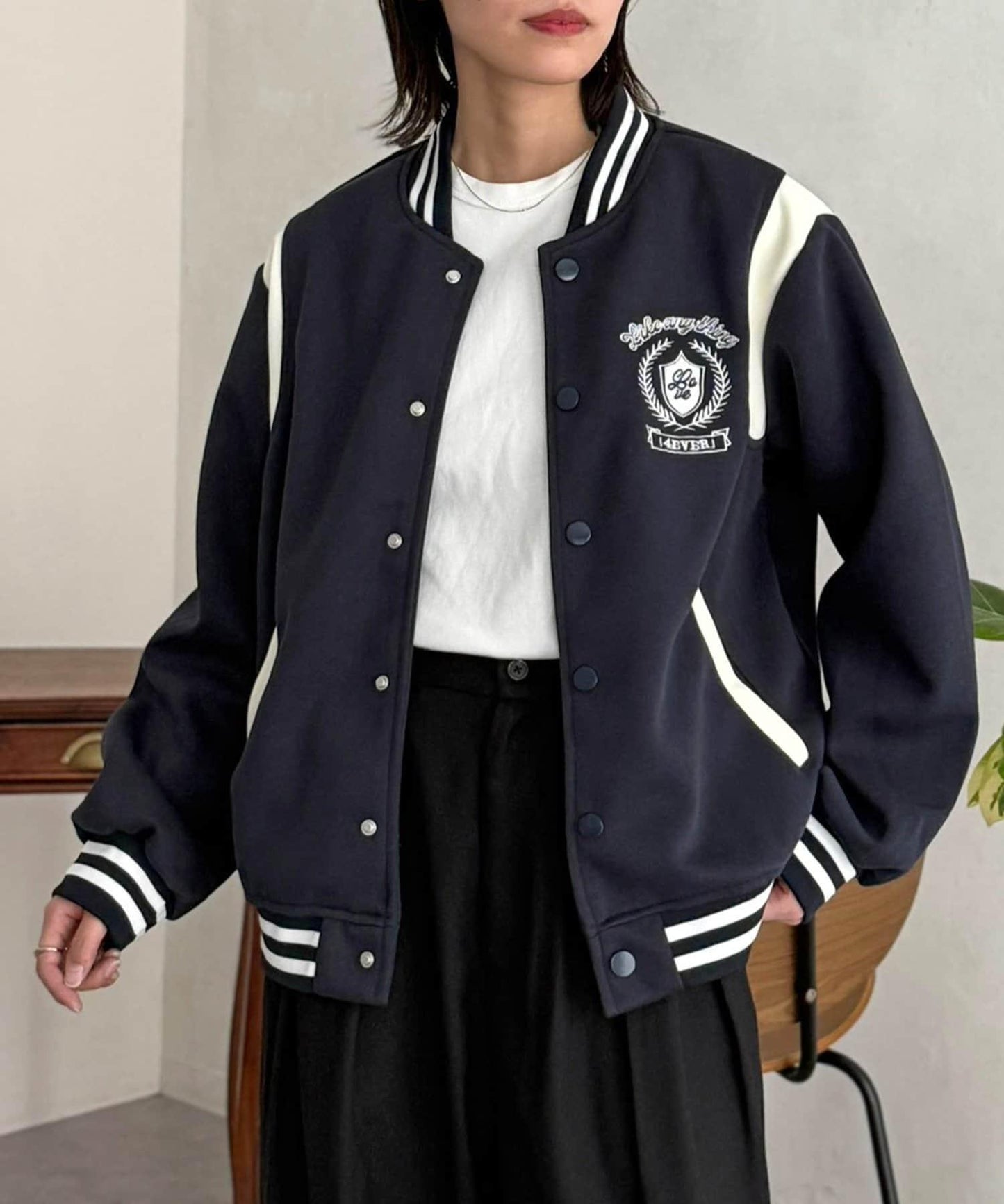 針織棒球夾克