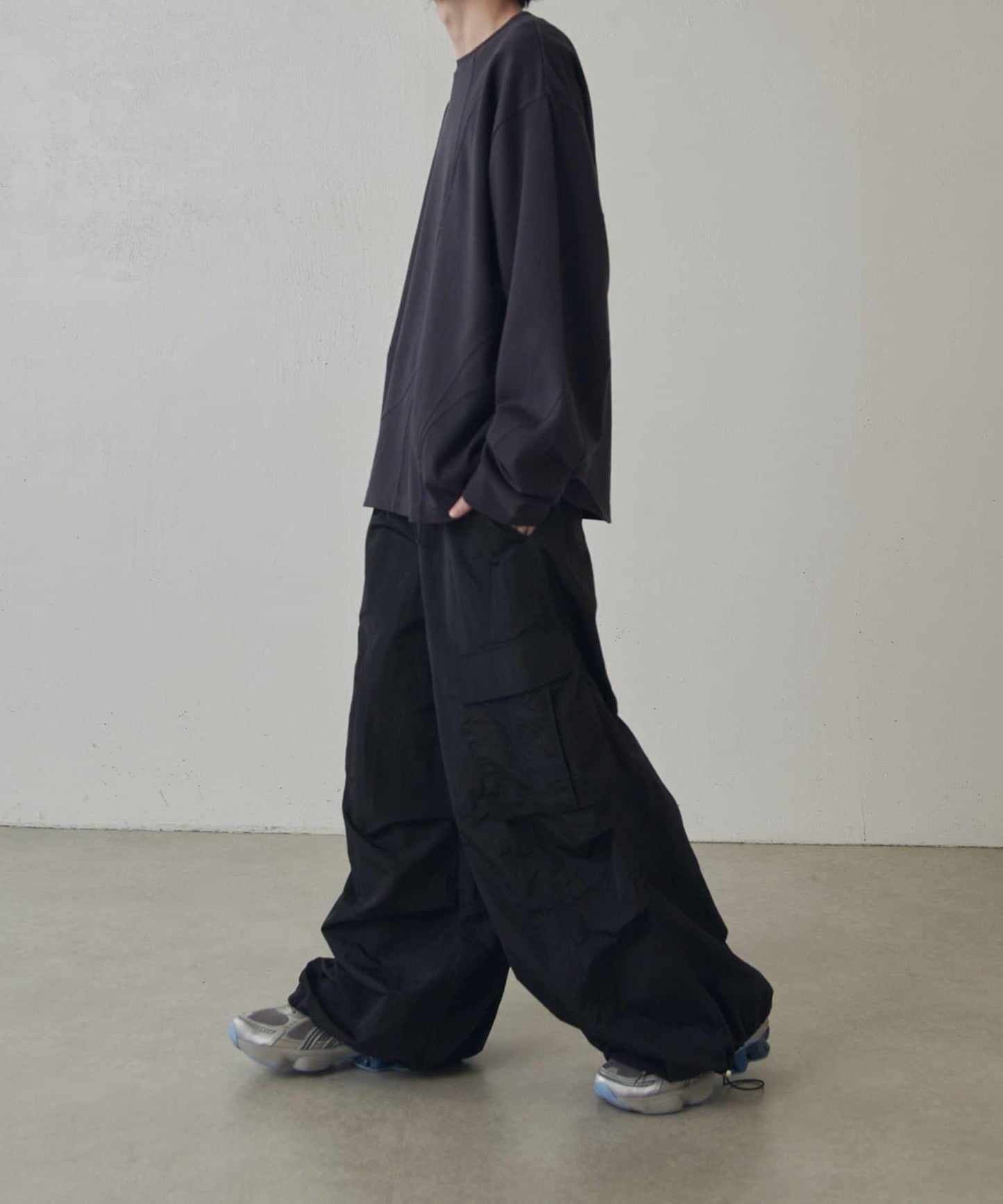 隨機拼接設計 長袖T恤