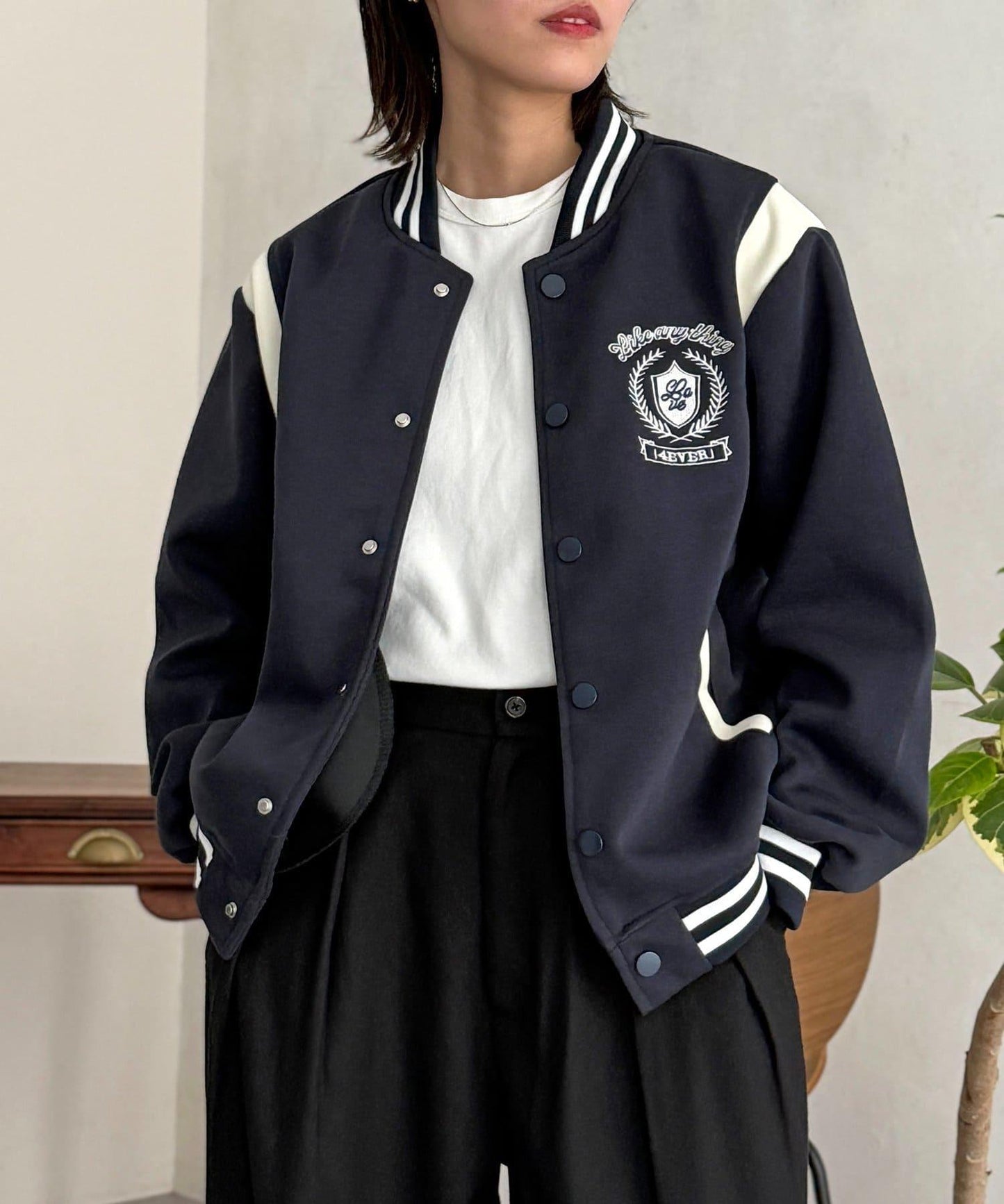 針織棒球夾克