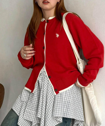 U.S. POLO ASSN. 假兩件衛衣風開衫