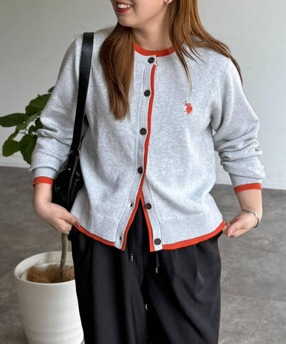 U.S. POLO ASSN. 假兩件衛衣風開衫