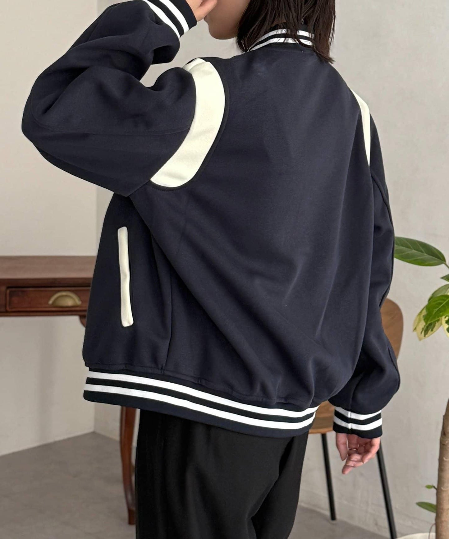 針織棒球夾克