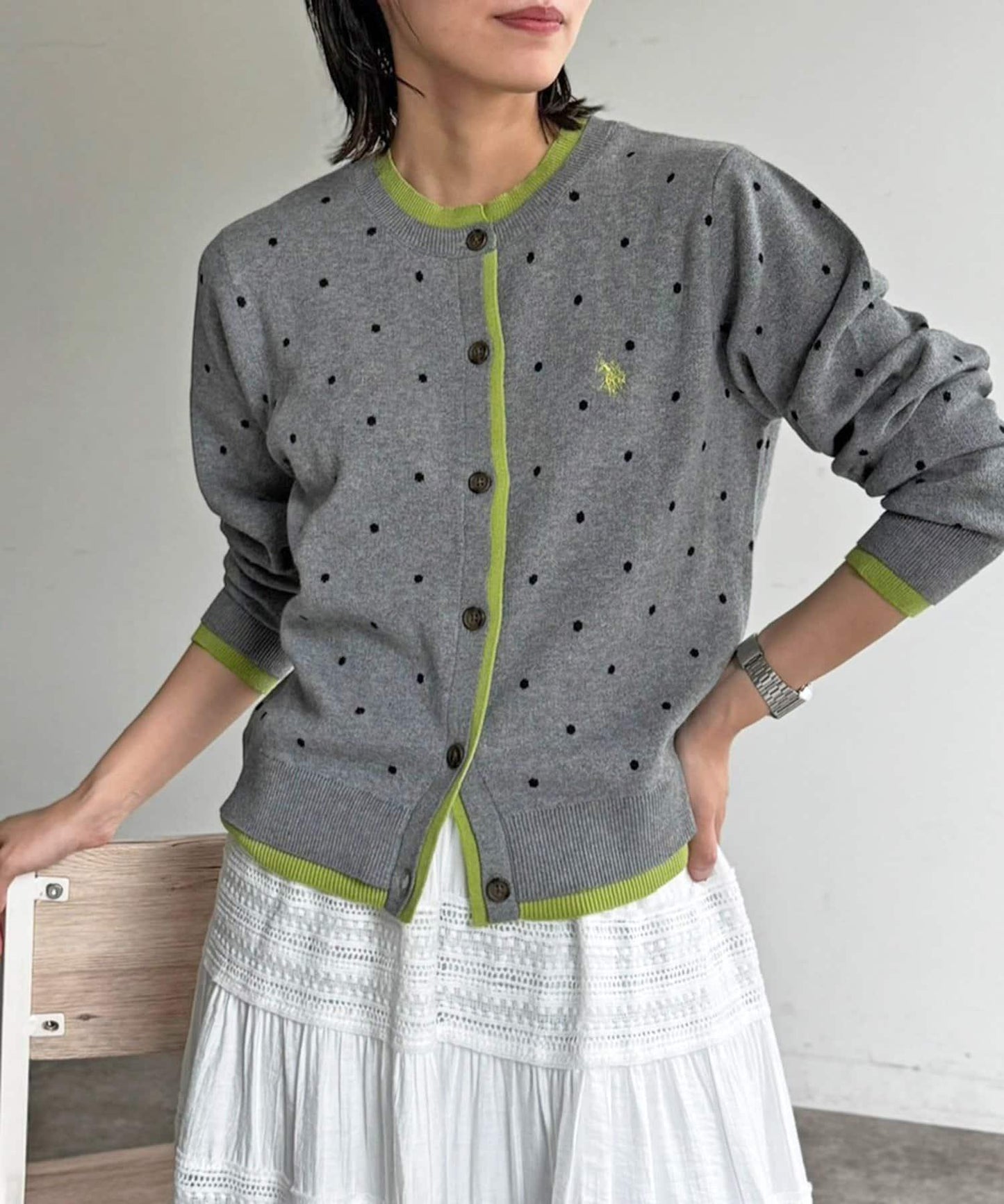 U.S. POLO ASSN. 假兩件衛衣風開衫