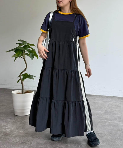 U.S. POLO ASSN 尼龍層疊吊帶連衣裙