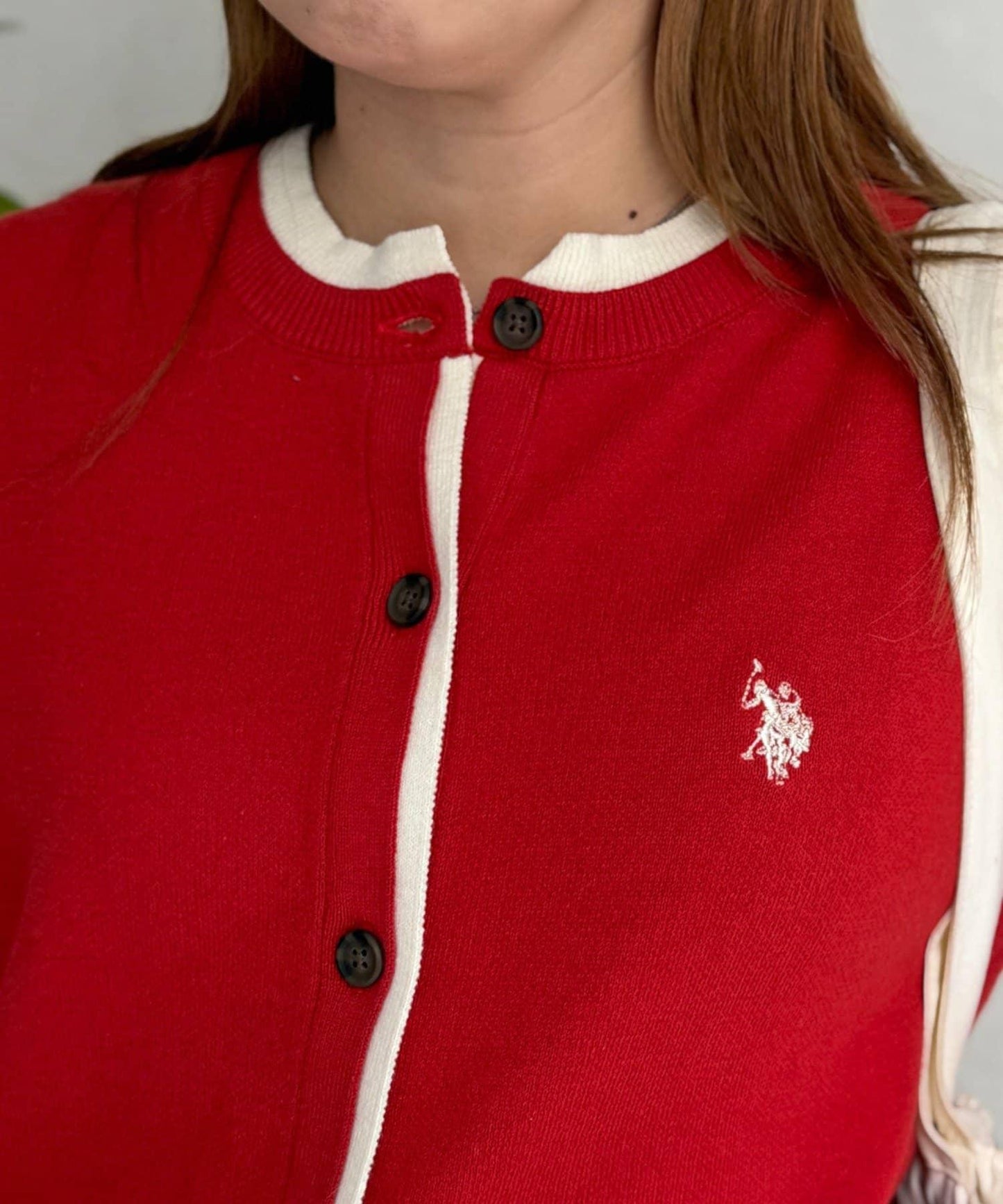 U.S. POLO ASSN. 假兩件衛衣風開衫
