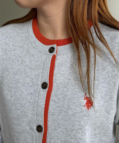 U.S. POLO ASSN. 假兩件衛衣風開衫