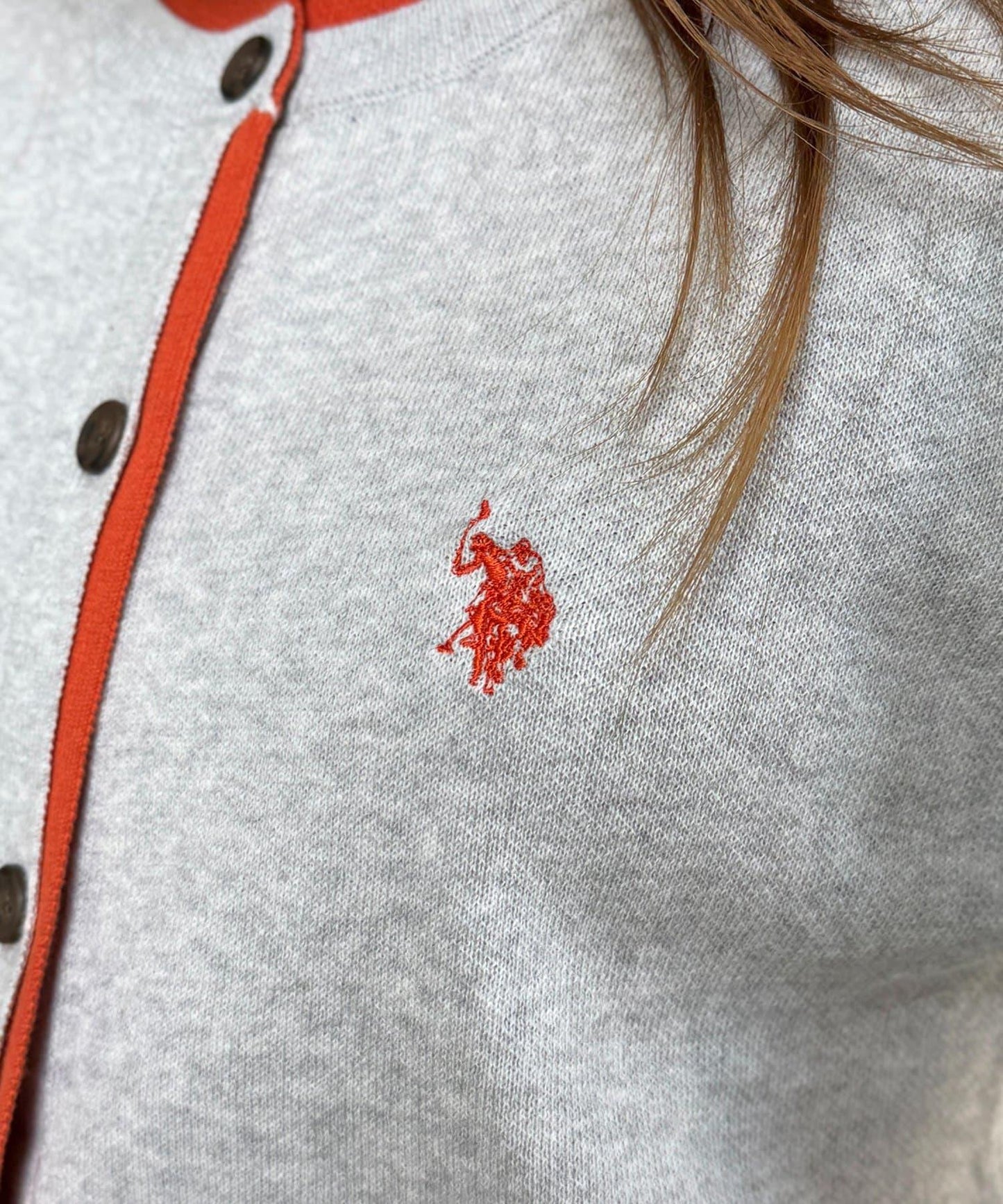 U.S. POLO ASSN. 假兩件衛衣風開衫