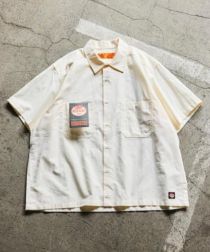 聯名 牛津紡 短款短袖襯衫
