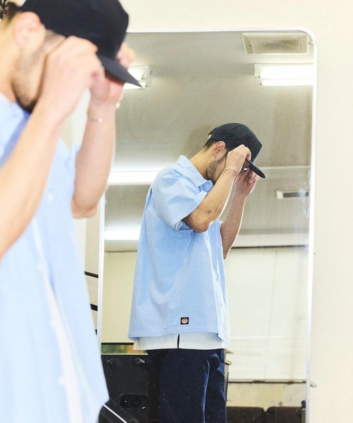 聯名 牛津紡 短款短袖襯衫