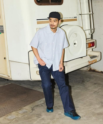 聯名 牛津紡 短款短袖襯衫
