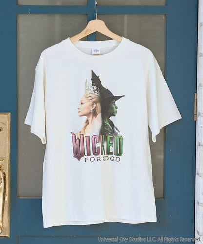 WICKED（女巫前傳） 雙魔女圖案 T恤