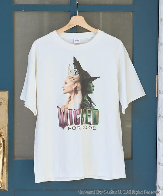WICKED（女巫前傳） 雙魔女圖案 T恤