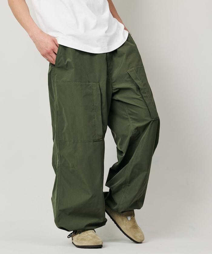 Quick Dry Fabric 闊腿版型 軍事風機組設計 防撕裂滌綸面料 休閒褲